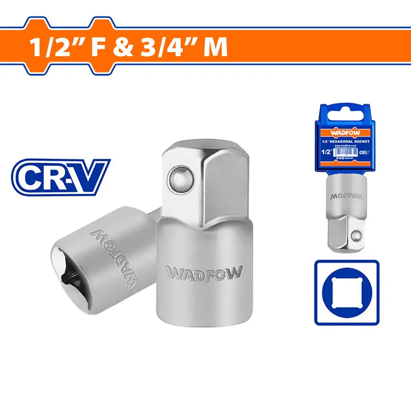 Wadfow Socket Adapter 3/4inF x 1/2inM