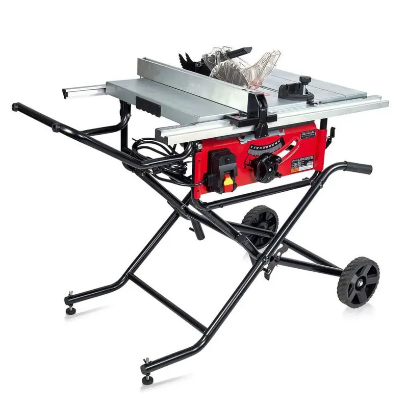 15 Amp 10 in. Commercial Bench-Top Table Saw with Portable Stand