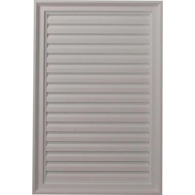 24 in. x 36 in. Rectangular Primed PolyUrethane Paintable Gable Louver Vent3.31 / each