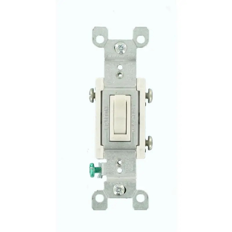 15 Amp 3-Way CO/ALR AC Quiet Toggle Switch, White0.14 / each