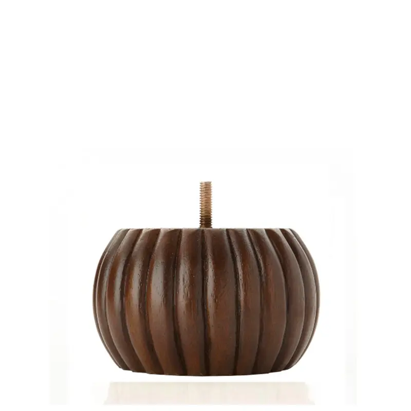 Carved Bun Walnut 3" x 5"-3.5" 24/case-B