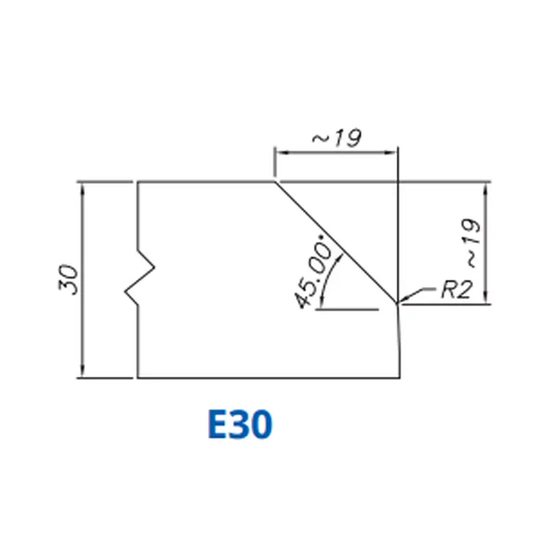 E30(30mm 2/3 Bevel-  Router Bits)Standard Full Kit (BITS) / Breaker