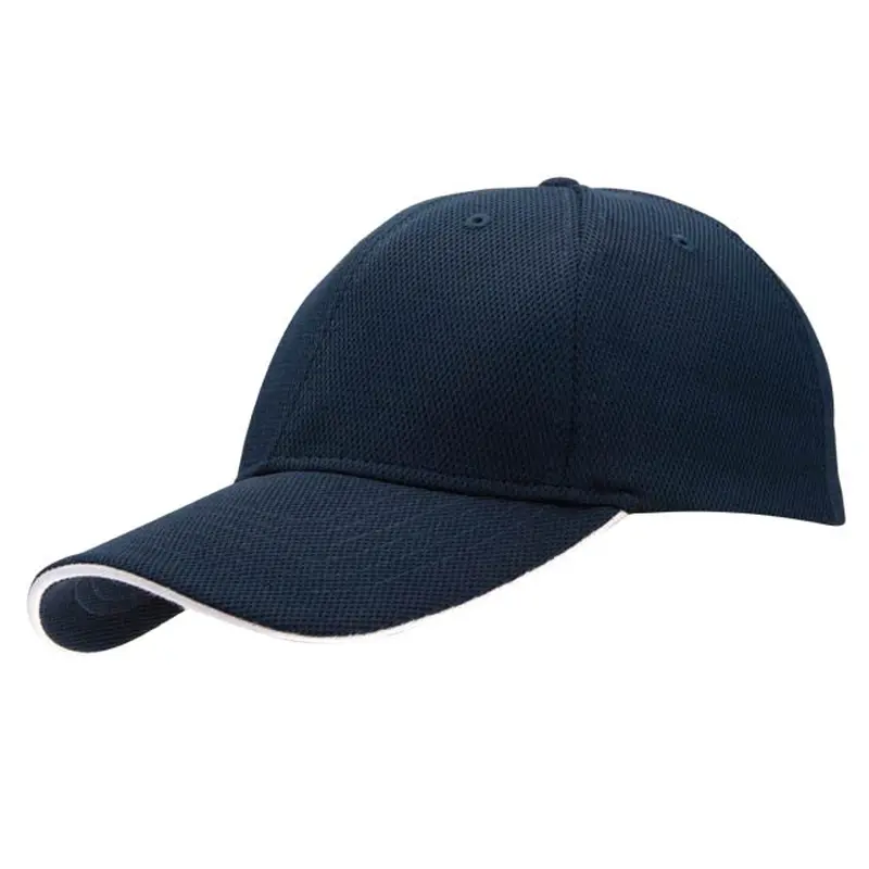 Santhome Nu-Fit Performance Stretch-Fitted Cap - Navy Blue / White