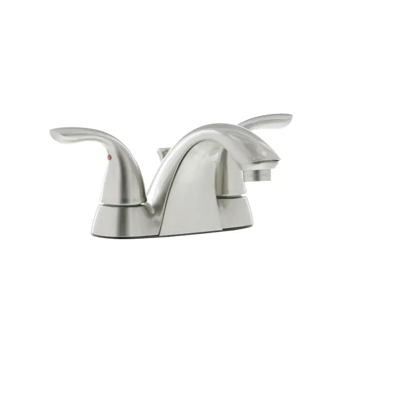 Home2O Lavatory Faucet 2 handle with Pop Up and lift Rod Brushed Nickel4" center