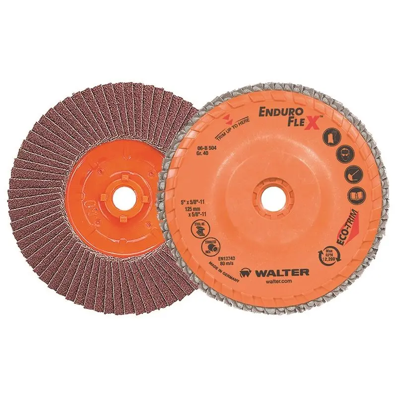 WALTER 06B504 ENDURO-FLEX Blending Disc  5in GR40  SPIN-ON