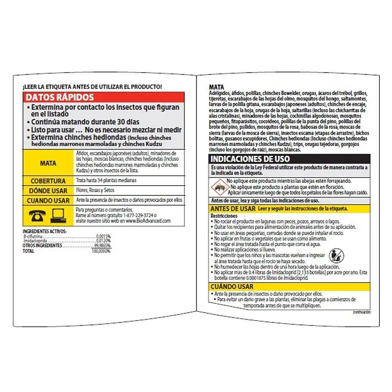 BioAdvanced 502570B Rose and Flower Insect Killer, Liquid, Spray Application, 24 oz