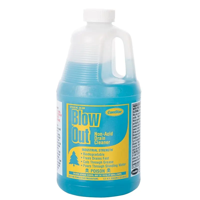 ComStar Blow Out 30-480 Drain Cleaner, Liquid, Dark Green, Odorless, 0.5 gal Bottle