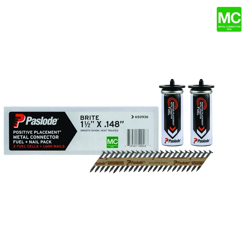 PASLODE Positive Placement Metal Connector Fuel   Nail Pack