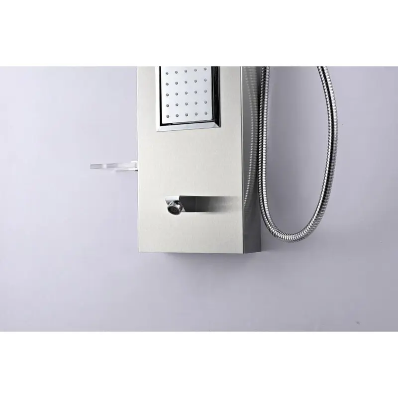 ANZZI Field Brushed Steel 2-Spray Shower Panel System (Valve Included)