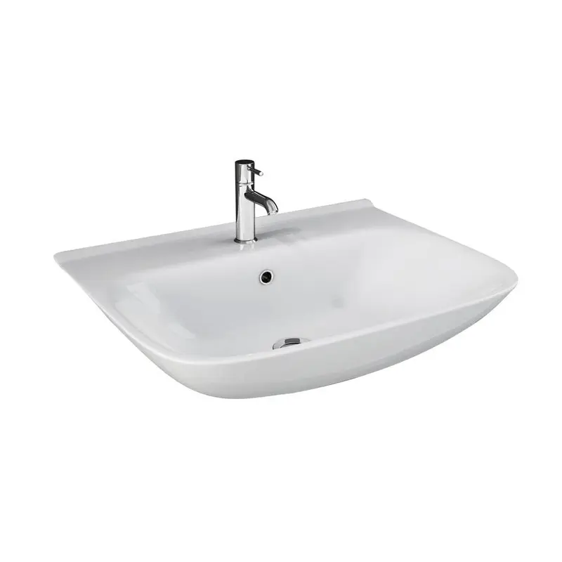 Barclay Products Eden 520 Wall-Mount Sink in White with 1 Faucet HoleWhite / 30