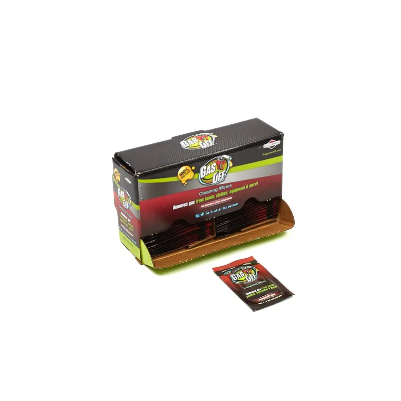 Briggs and Stratton 100156F Gas Off Single Wipes - Display Box of 50