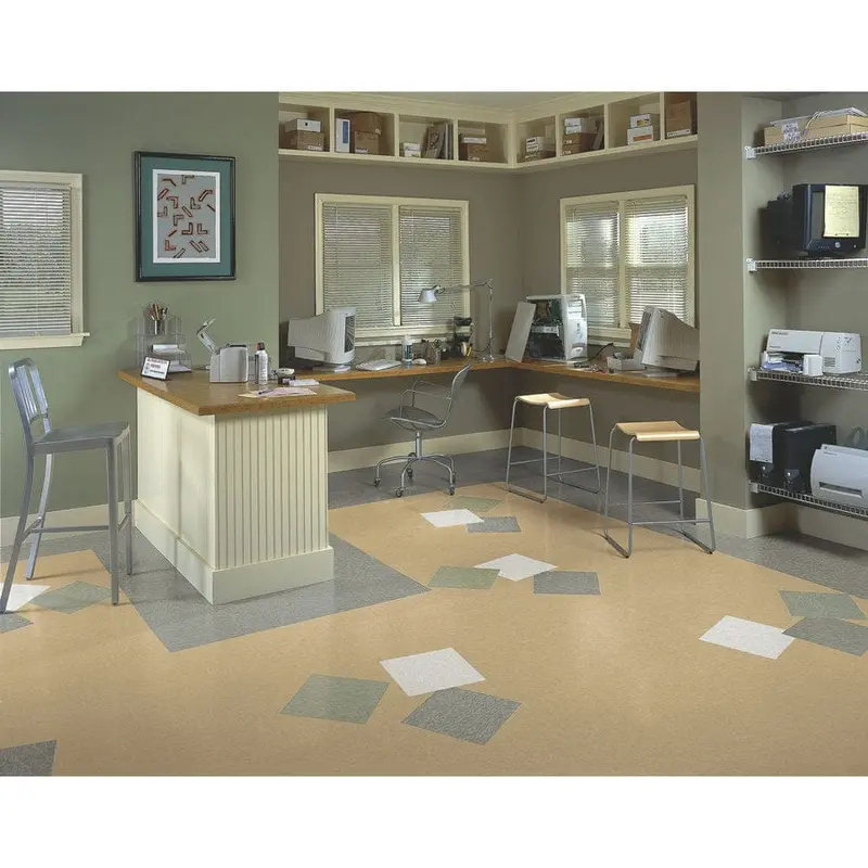 Armstrong Flooring SDT 45-Piece Fossil Gray Commercial VCT Tilesq/ft