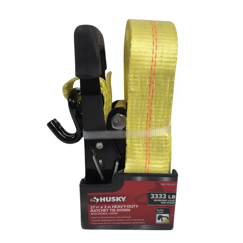 27 ft. x 2 in. Heavy-Duty Ratchet Tie-Down with J Hook