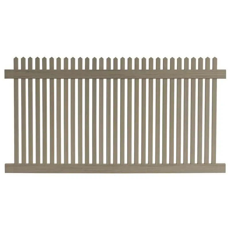 4 ft. H x 8 ft. W Cedar Grove Weathered Cedar Vinyl Picket Fence Panel53 / each