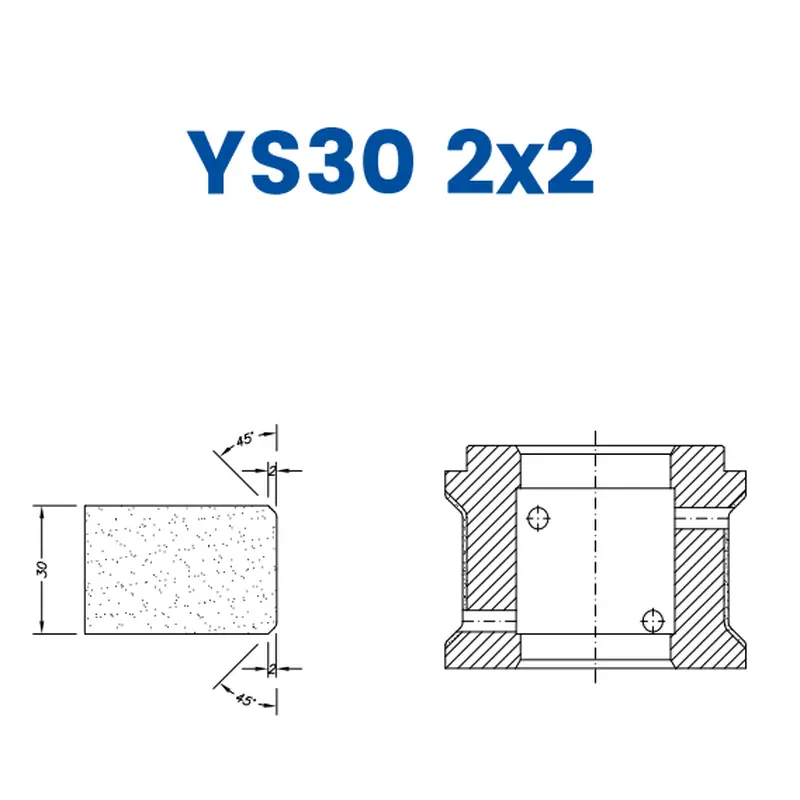 YS30 2x2(30mm Double Chamfer 2x2)EHS Kit (All materials high speed) / 1