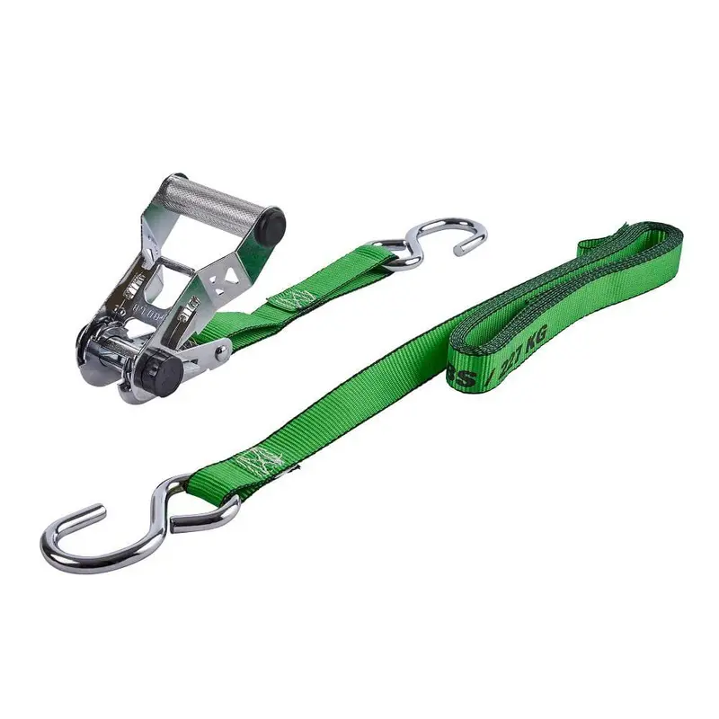 14 ft. x 1 in. Chrome Ratchet Tie Down (2-Pack)