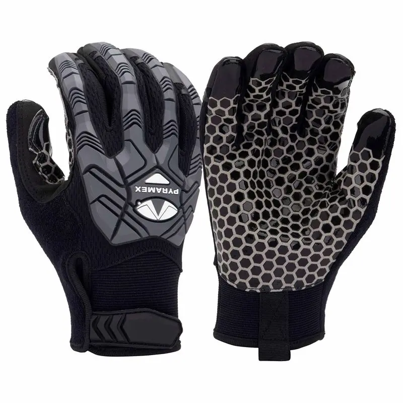 PYRAMEX GL203HT SYNTHETIC LEATHER SILICONE PALM WORK GLOVESMALL