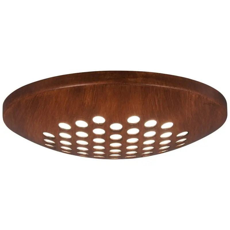 1-Light LED Distressed Koa Ceiling Fan Light KitSilver
