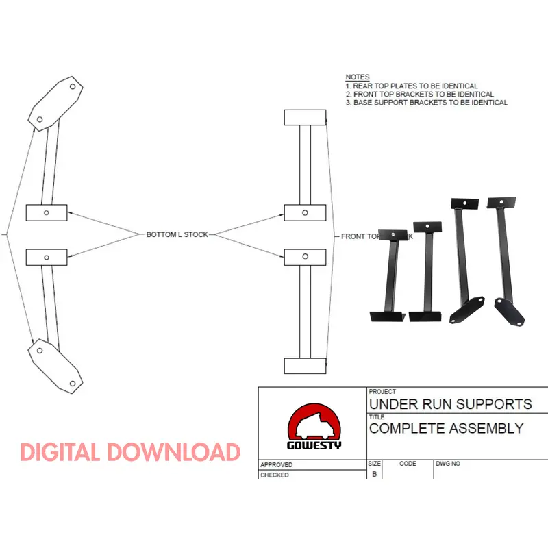 [DIGITAL DOWNLOAD] Driveshaft and Engine Underrun Bar Supports