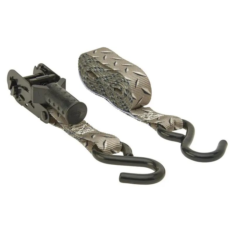 1 in. x 12 ft. Diamond Plate Ratchet Tie Down