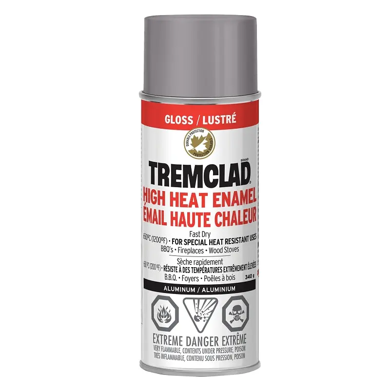 RUST-OLEUM TREMCLAD 29301522 Enamel Paint, Aluminum, 340 g Aerosol Can