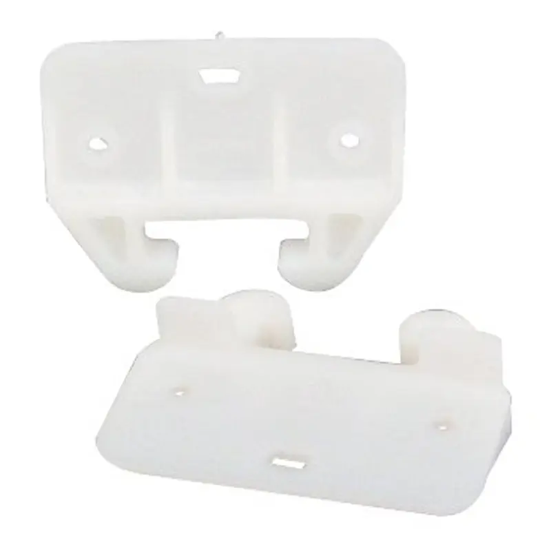 US Hardware WP-8813C Drawer Guide, Plastic, White, 2/CD