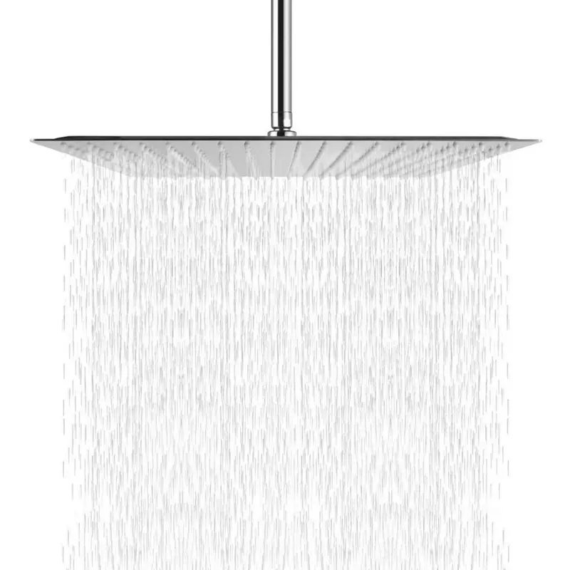 3-Spray Patterns 16 in. Ceiling Mount Rainfall Fixed Shower Head in Brushed Nickel