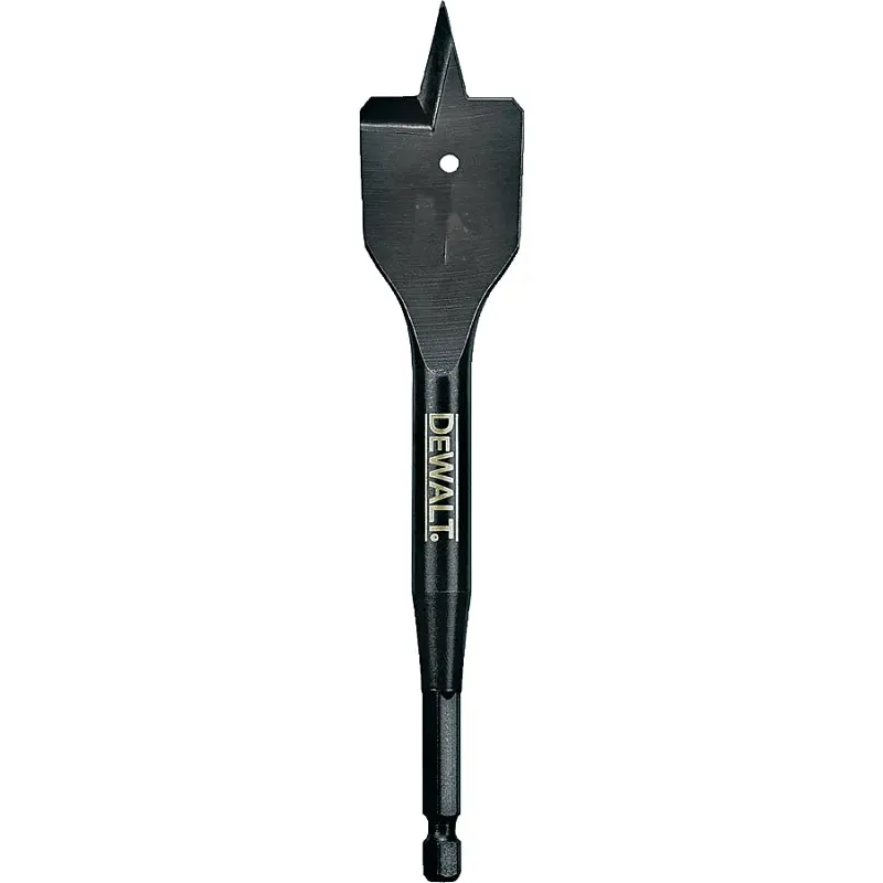 DeWALT DW1583 Spade Drill Bit, 1-1/8 in Dia, 6 in OAL, 1/4 in Dia Shank, Hex Shank