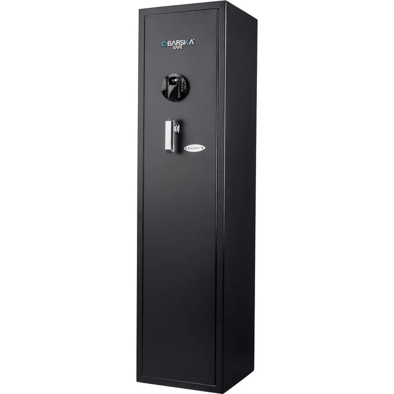 5-Gun Large Quick Access Keypad Biometric Rifle Safe