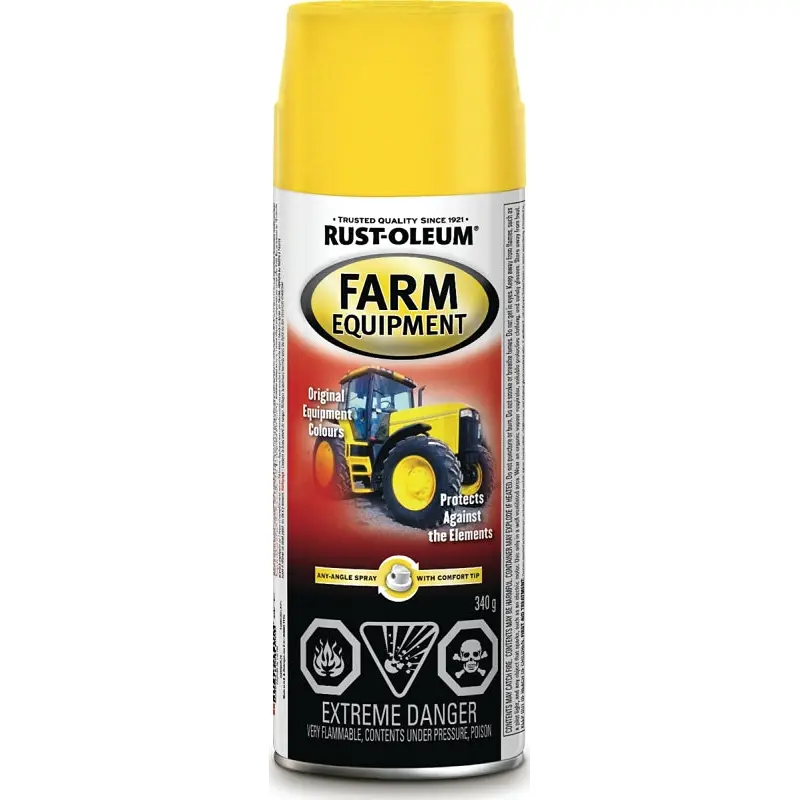 Rust-Oleum 257740 Enamel Spray Paint, Yellow, 340 g, Can