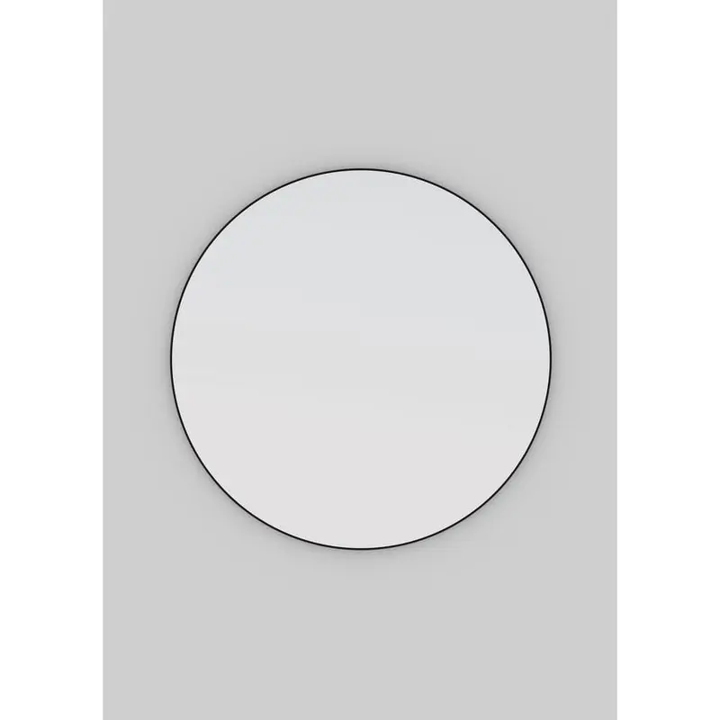 36 in. x 36 in. Round Black Stainless Steel Framed MirrorBlack / 24.42