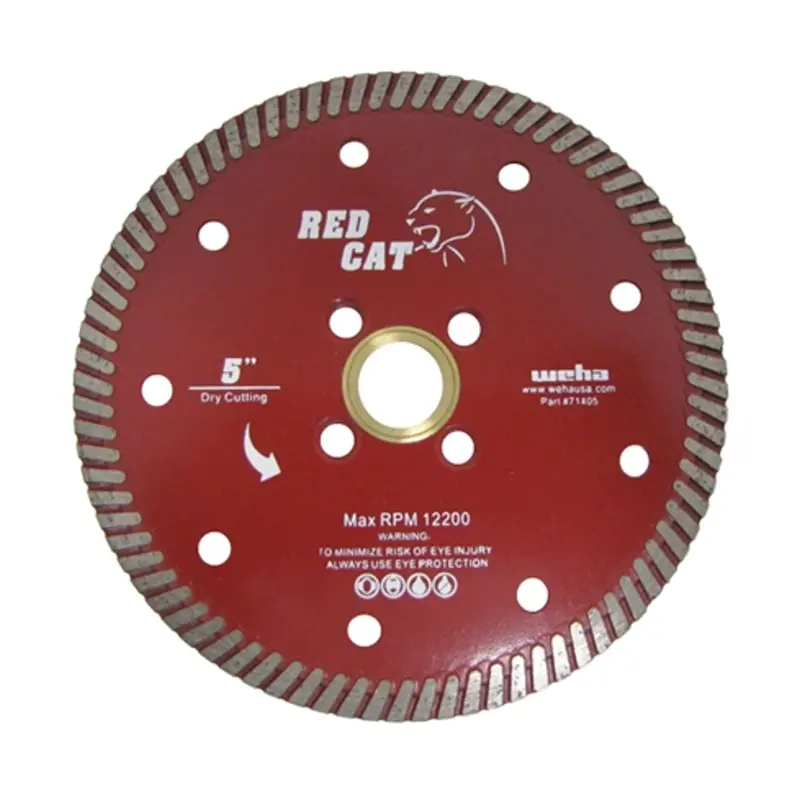 Weha USA Red Cat Diamond Bridge Saw Blade for Granite, Quartz, Quartzite, Marble14"