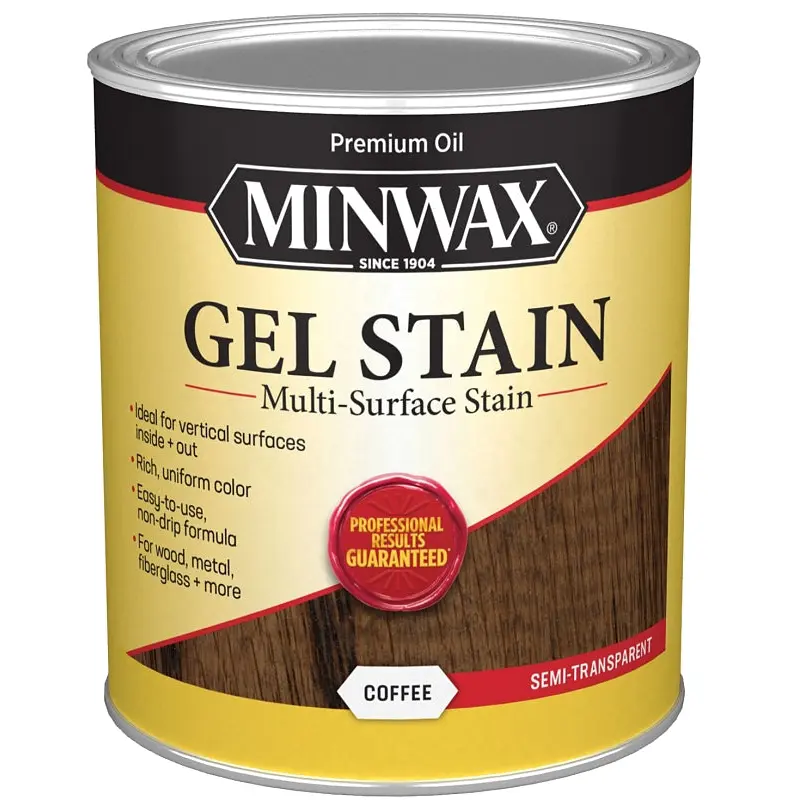Minwax 660910000 Gel Stain, Coffee, Liquid, 1 qt, Can