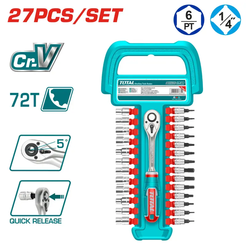 THT141271 Socket Set 27 Pcs 1/4 Inch