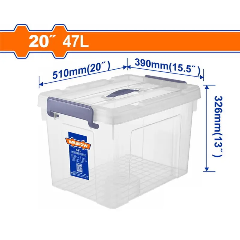 WADFOW Plastic Storage Box 20" 47Lit