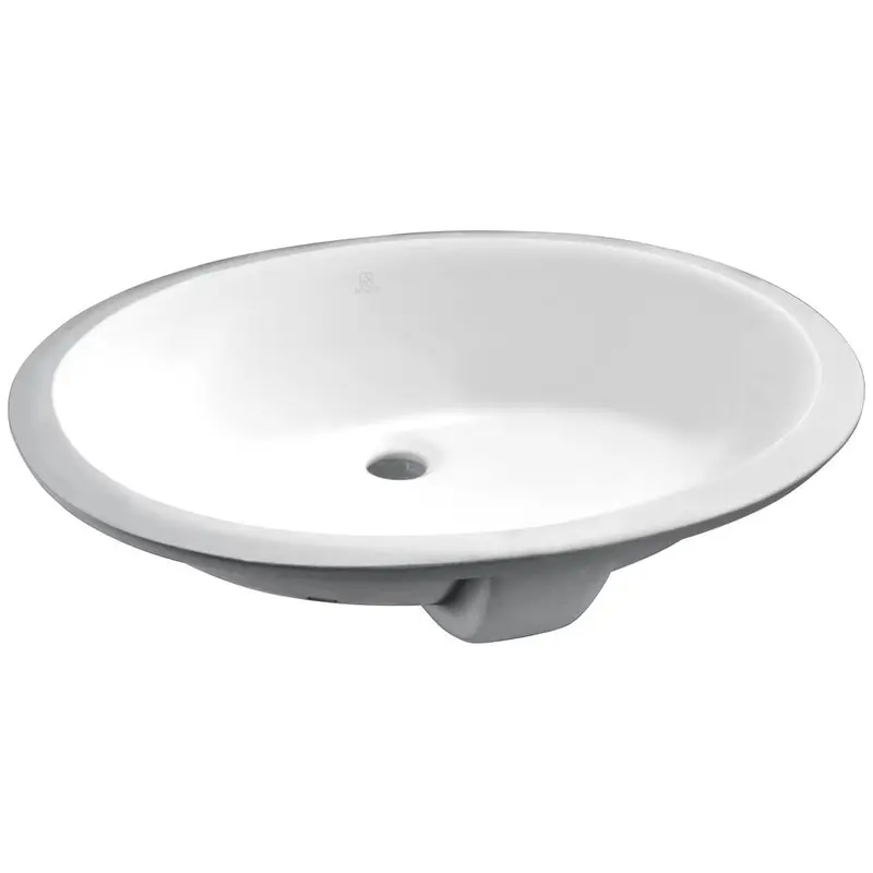 ANZZI Rhodes Series 7.75 in. Ceramic Undermount Sink Basin in White15.4 / each