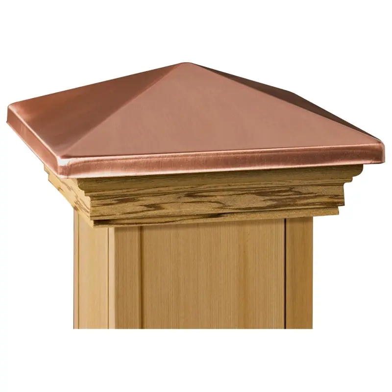 Maine Ornamental 72219 Post Cap, 6 in L, 6 in W, Cedar