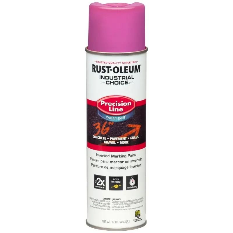 Rust-Oleum 1868838 Inverted Marking Spray Paint, Safety Purple, 17 oz, Can