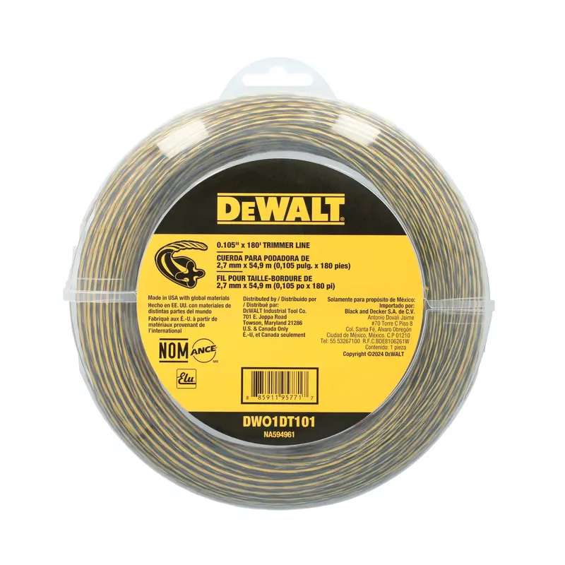 DEWALT DWO1DT101  0.105 in. X 180 ft. Trimmer Line