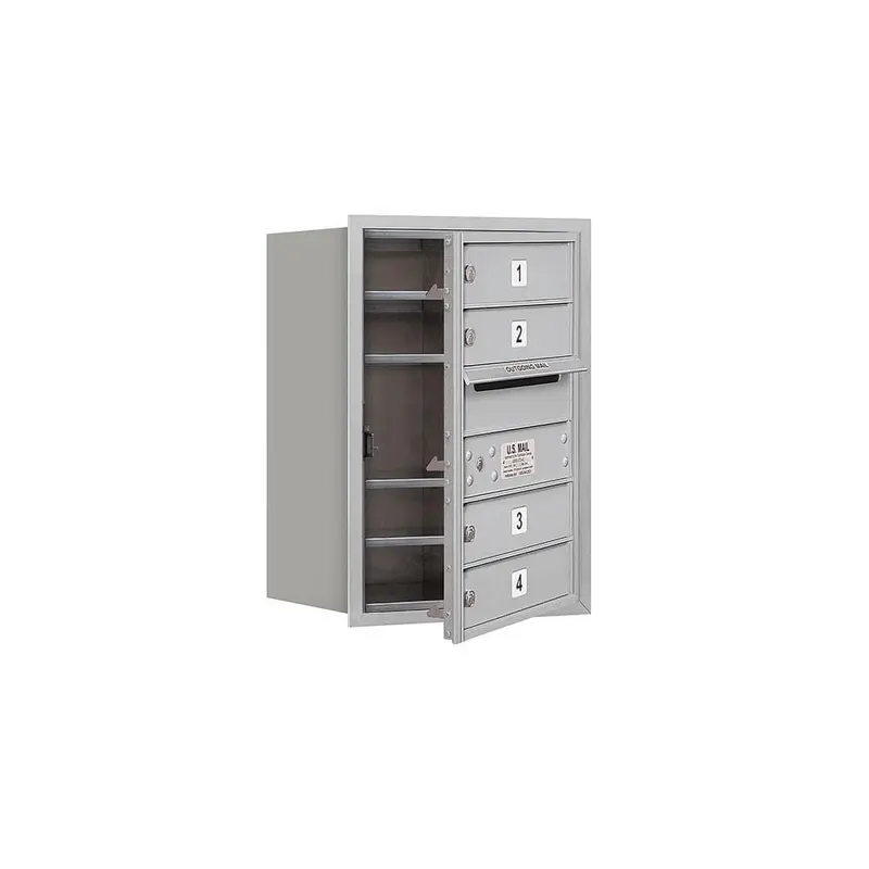 3700 Horizontal Series 4-Compartment Recessed Mount MailboxSandstone / 50 / 4