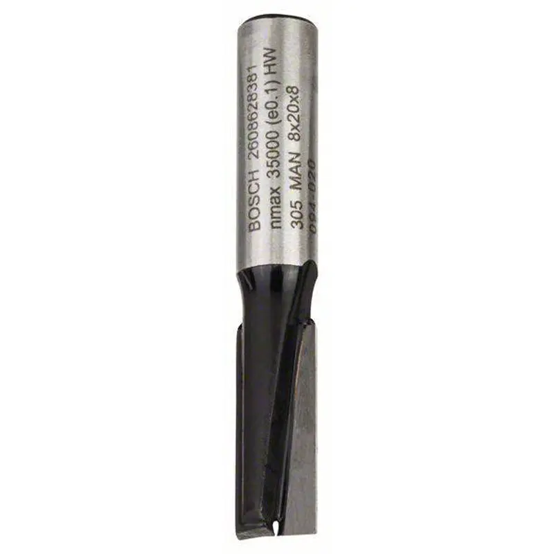 Straight Bit 8mm, D1 8mm, L 20mm, G 51mm