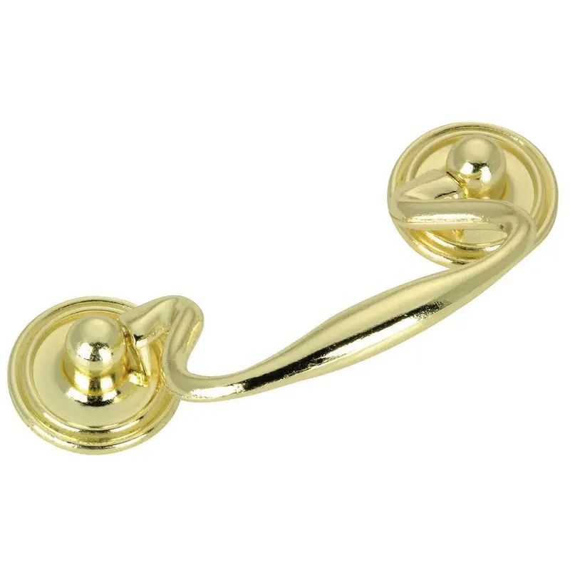 3 in. (76 mm) Center-to-Center Brass Traditional Pendant and Ring Pull3 in. / Brass / 0.1000