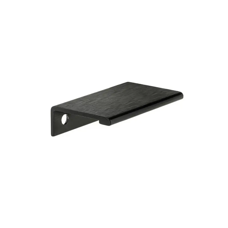 1-31/32 in. (50 mm) Brushed Black Contemporary Drawer Edge Pull0.02 / each