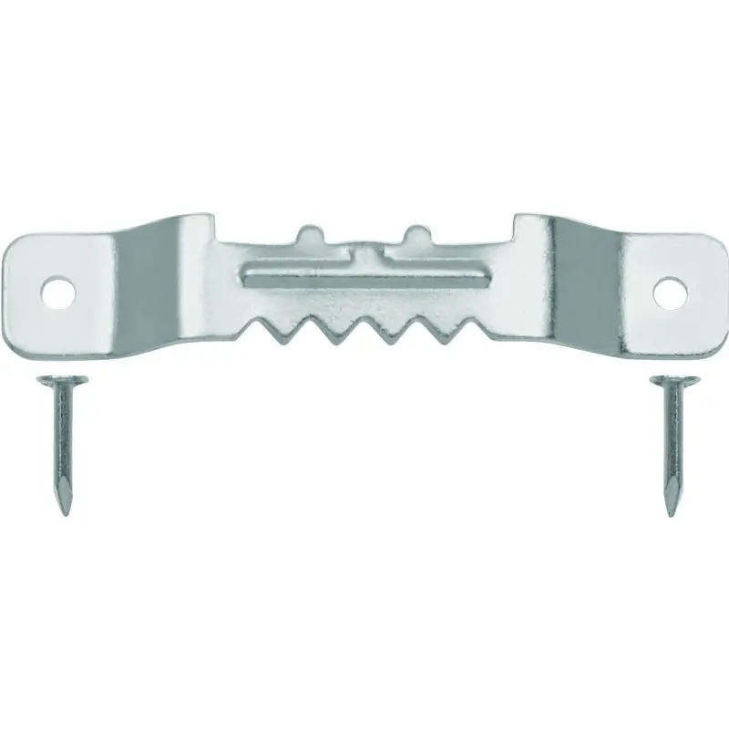 OOK 50202 Sawtooth Hanger, 20 lb, Steel, Brushed Nickel, 2/PK