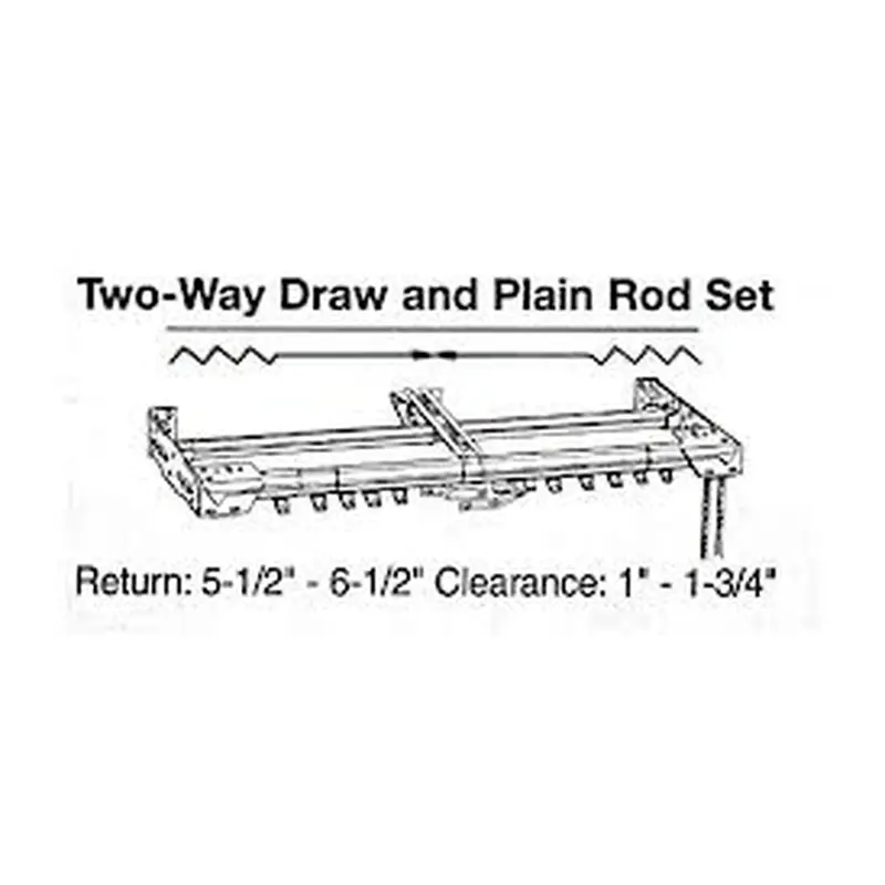 Two Way Draw and Plain Rod Drop-in 100"-180"