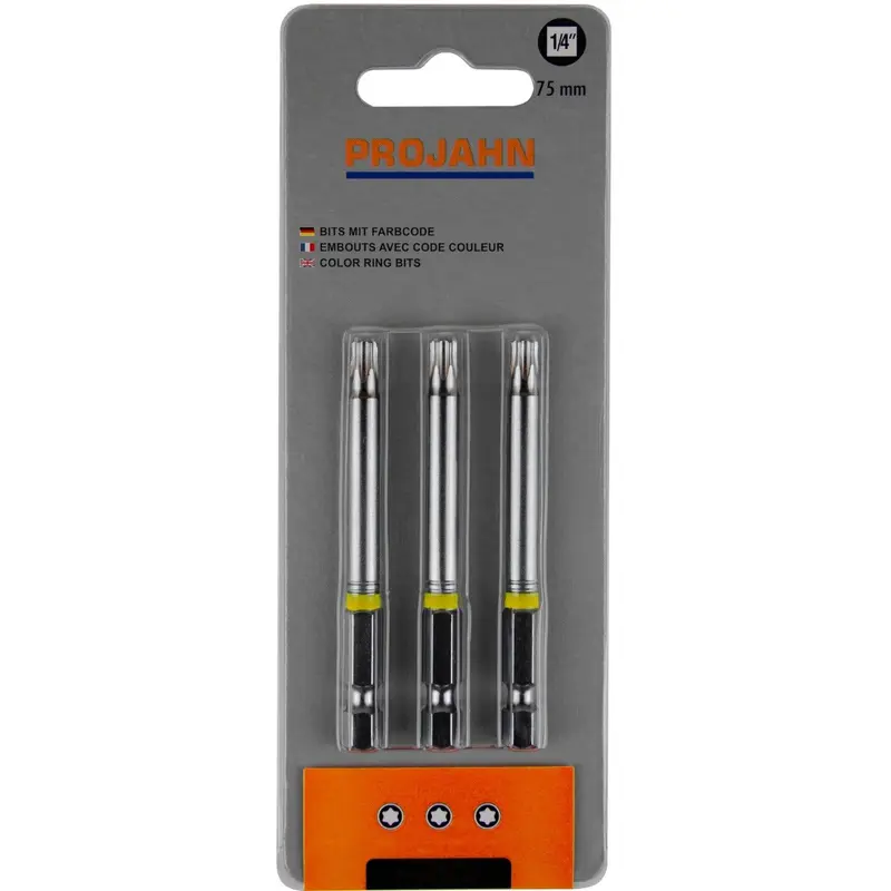 1/4 TX color bit T15 75 mm 3pcs | 1832-03