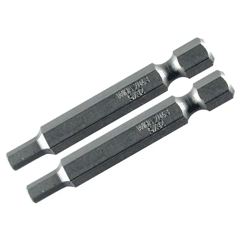 Wiha Hex Metric Power Bit 8.0 x 50mm Pack of 2 Bits