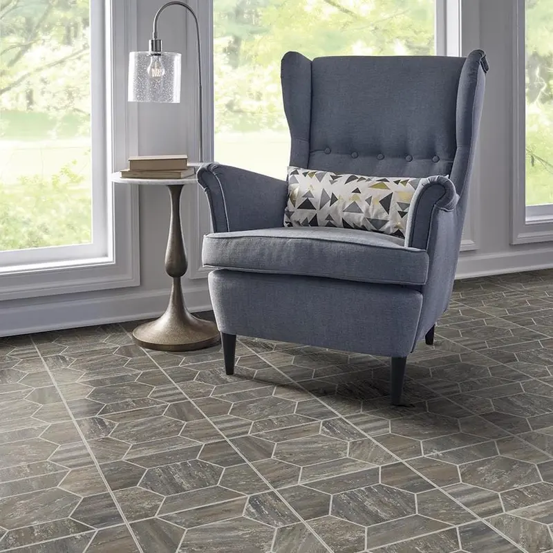 Armstrong Flooring Terraza 12-in x 12-in Cooled Mocha Peel and Stick Vinyl Tile