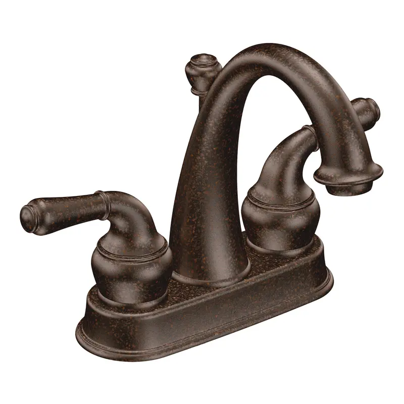 Monticello Oil rubbed bronze two-handle low arc bathroom faucetOil Rubbed Bronze