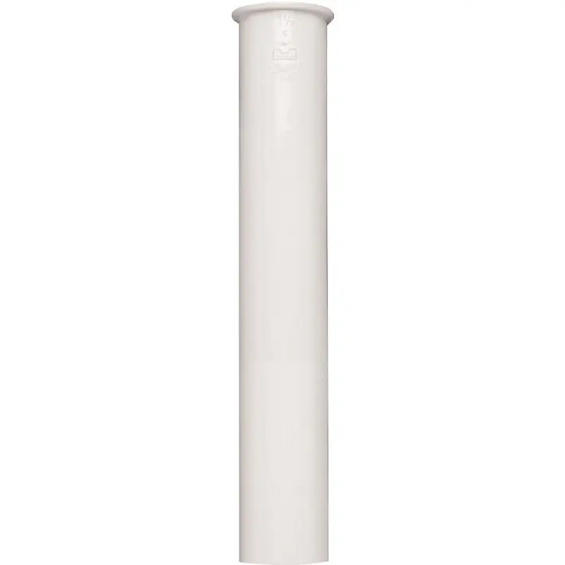 Plumb Pak PP10-8W Sink Tailpiece, 1-1/2 in, 8 in L, PVC, White
